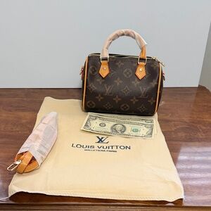 Louis Vuitton Nano Speedy 20 Bandouliere Classic Monogram